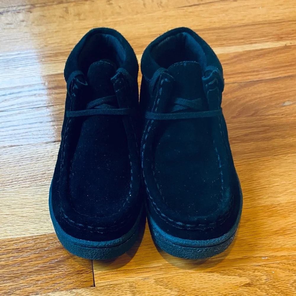 Hush Puppies BLACK slip on moccasins size 12.5